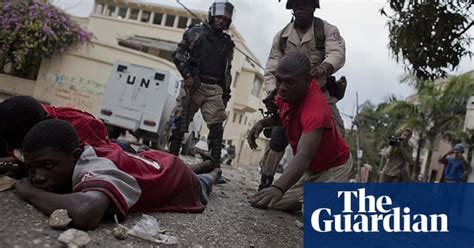 haiti erupts in violence over election recount world news the guardian