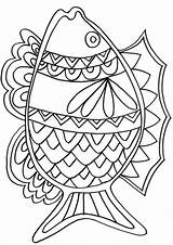 Poisson Avril Coloriage Imprimer Mandalas Animaux Animales Rigolo Bordado Bocal Pez Hilo Boris Vian Origine Coloriages Poissons sketch template