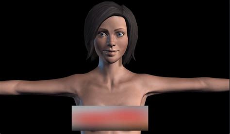 Naked Girl 3d Model Animated Cgtrader