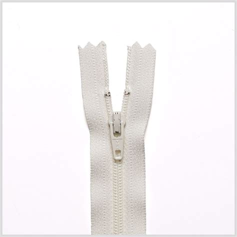 white  regular zipper regular zippers zippers notions