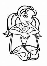 Coloring Pages Print Polly Pocket Girly Printable Kids Popular Princess sketch template