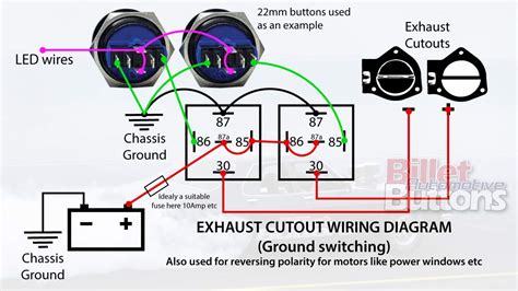wiring diagram   billet buttons power windows exhaust cut  billet automotive buttons