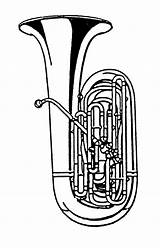 Tuba Sousaphone Musicais Instrumentos Clipartmag Cliparts Clipground Vanessinha sketch template