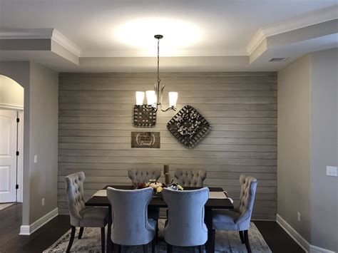 shiplap wall ideas dining room