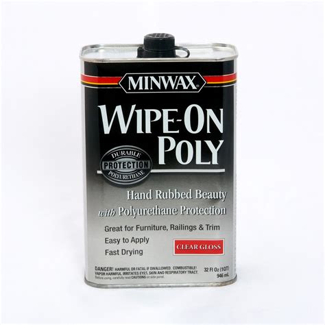 minwax wipe  polyurethane gloss finish quart