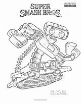 Smash Coloring Rob Super Brothers Bros Pages sketch template