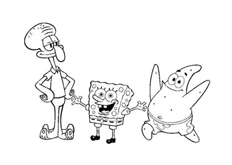 spongebob  friends coloring pages coloring pages