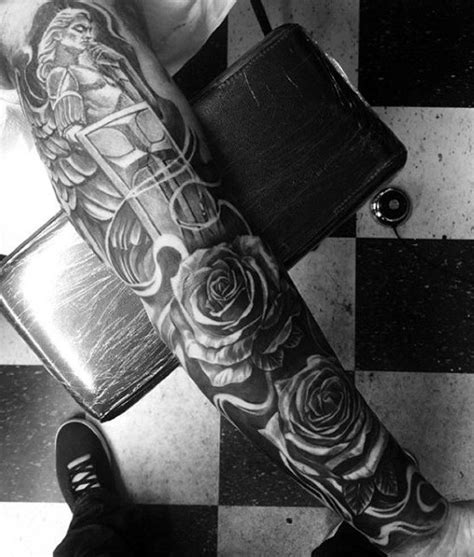 75 religious sleeve tattoos for men divine spirit designs
