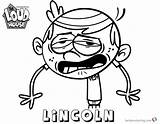 Loud Lincoln Coloring House Pages Printable Kids sketch template