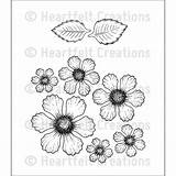 Heartfelt Creations Flower Botanical Rose Stamps Google Stamp Ca Die sketch template