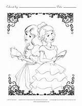 Printables Dear Cinderella Scenes Five Different Book sketch template