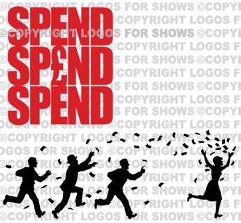 logos  shows spend spend spend  musical logo poster design