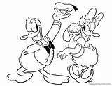 Donald Daisy Coloring Pages Duck Classic Disneyclips Disney Couple Funstuff sketch template