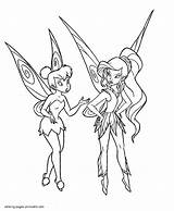 Coloring Pages Fairy Tinkerbell Printable Disney Fairies sketch template