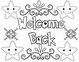 Welcome Coloring Back Pages Work Printable School Daddy Mom Colouring Color Missed Sheets Print Freecoloring Font sketch template