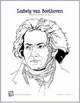 Beethoven Composers Arbeitsblatt Grundschule Musiknoten Erziehung Kostenlose Musikunterricht Ludwig sketch template