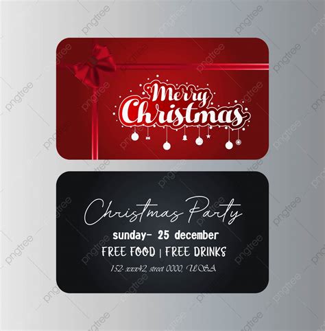 merry christmas gift card template template   pngtree