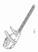 Patents Hedge Trimmer Drawing sketch template