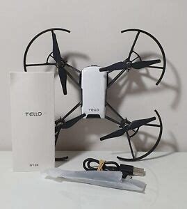 dji tello drone white bluetooth hd camera boxed complete ebay