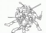 Coloring Pages Ninja Library Turtles Michelangelo sketch template