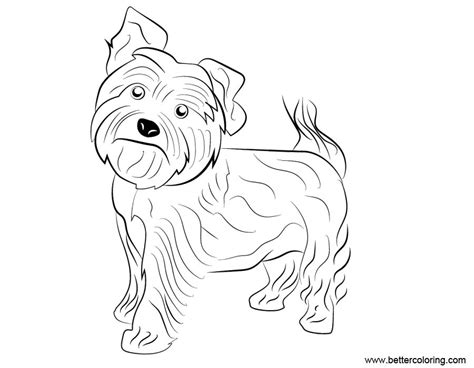 yorkie dog coloring pages  printable coloring pages