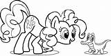 Pie Pinkie Coloring Pages Gummy Print Lineart Kids Unbroken Sky sketch template