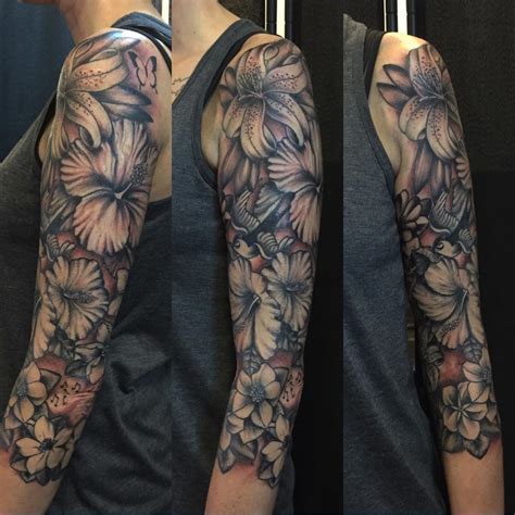 List 98 Wallpaper Floral Full Sleeve Tattoo Completed