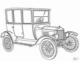 Ford Coloring Model Pages Old Cars 1919 Printable School Classic Truck Car Drawing Henry Vintage Para Antique Print Rod Trucks sketch template