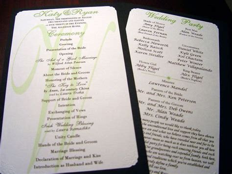 ceremony programs wedding programs ceremony programs wedding