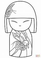 Coloring Kokeshi Doll Dolls Pages Kimmi Butterfly Ornament Printable Kimmidoll Supercoloring Japanese Drawing Getcolorings Imprimible Drawings sketch template