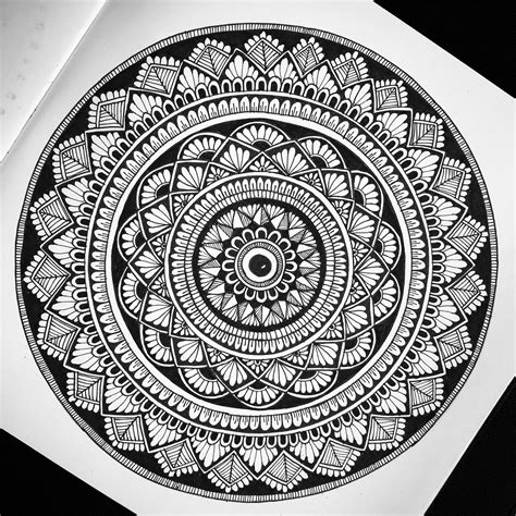 black mandala design zentangle pattern  hand mandala design