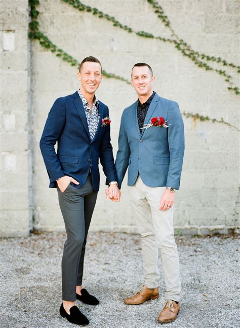 outfit inspiration from the most stylish same sex grooms martha