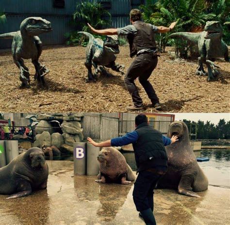 Chris Pratt S Velociraptor Taming Scene In Jurassic World
