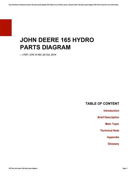 john deere  hydro parts diagram  thomasbrown issuu