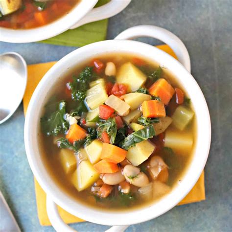 easy vegan vegetable soup veggies save  day