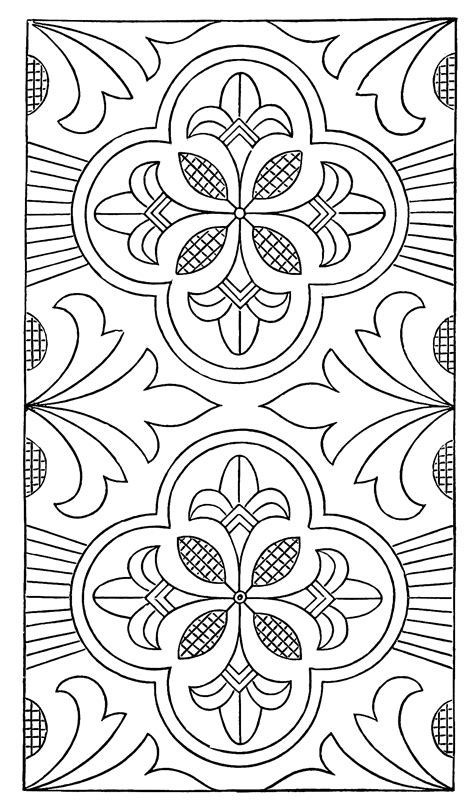 decorative fleur de lis coloring page