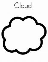 Coloring Clouds Cloud Pages Sheet Types Color Template Printable Netart Clip Clipart Kids sketch template