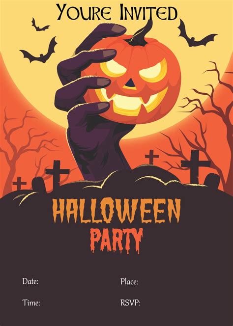 halloween party invitations template