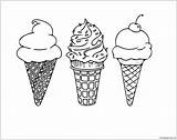 Coloring Pages Deserts Ice Cream Popular sketch template