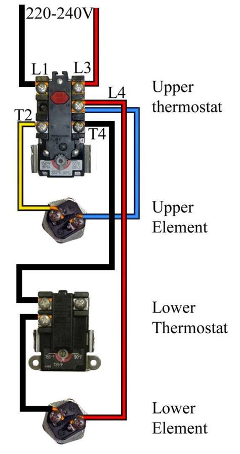 wiring hot water tank