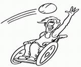 Coloring Pages Wheelchair Basketball Printable Sport Info sketch template