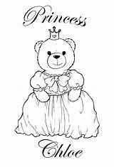 Pages Chloe Coloring Name Colouring Names Princess Printable Baby Little Girl Girls sketch template