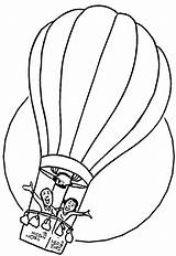 Balloon Coloring Air Hot Pages People Ride Happy Printable Couple Holiday Two Coloring4free Preschool Kids Para Colorear Coloringsky sketch template