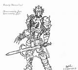 Runescape Armour sketch template