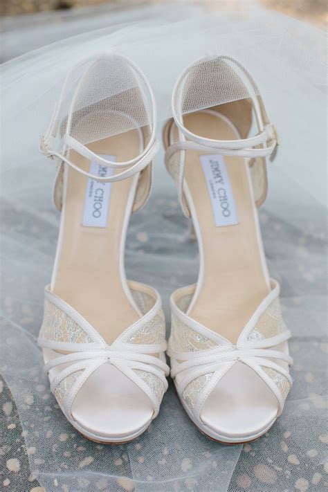 timeless white jimmy choo wedding shoes