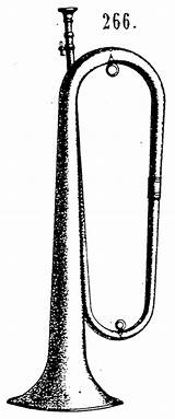 Bugle Drawing Origins M1892 Model Clipartmag 1892 Trumpet Field Bugler Clipart sketch template