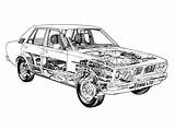 Datsun Cutaway 160j 1981 Terry sketch template
