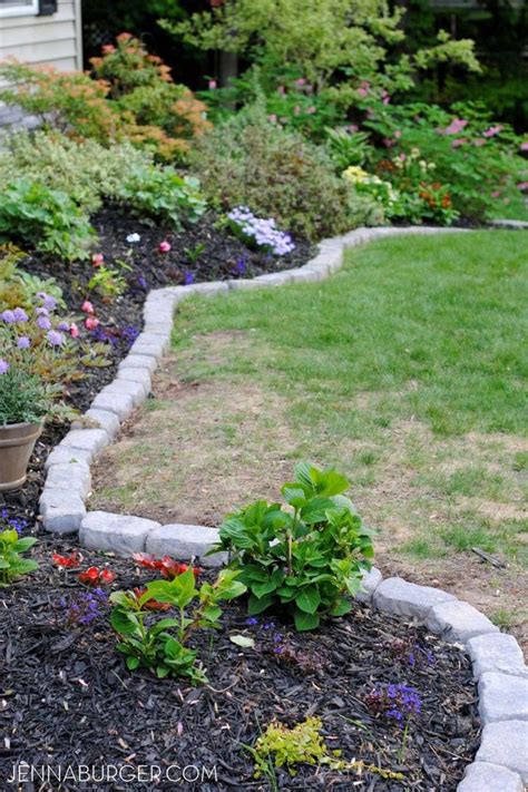 garden border stone geranium blog