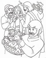 Coloring Jesus Pages Miracles Popular Colouring Bible sketch template