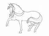 Horse Breyer Coloring Pages Lineart Trailer Clipart Drawing Library Deviantart Line Getdrawings Popular Template sketch template